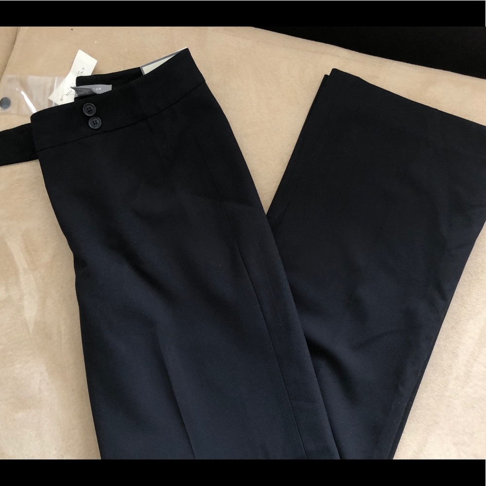 Ann Taylor black slacks.